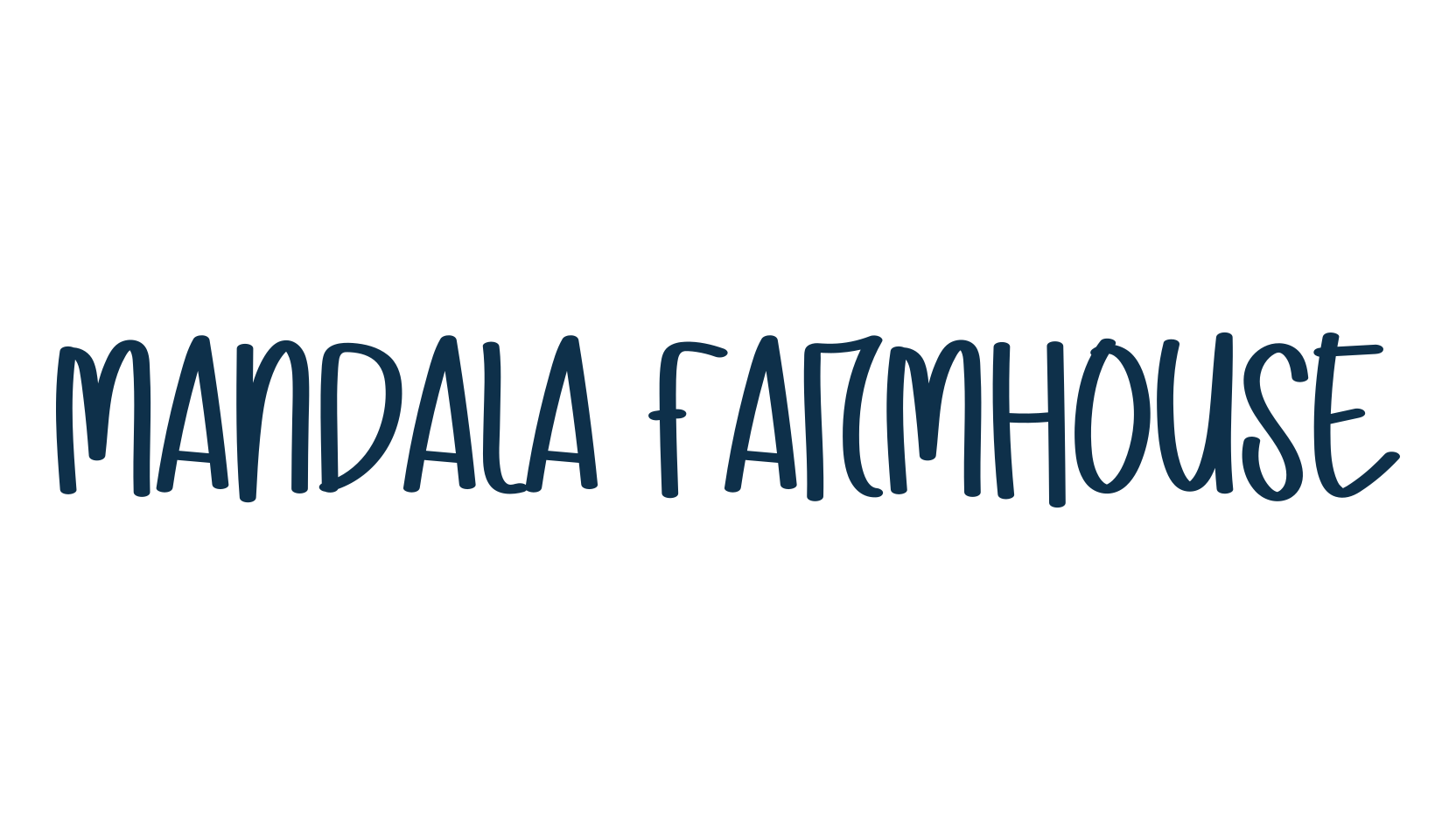 Mandala Farmhouse, script handwritten fancy decorative calligraphy font preview