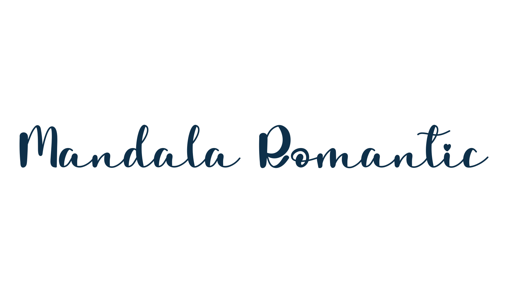 Mandala Romantic, fancy decorative font preview