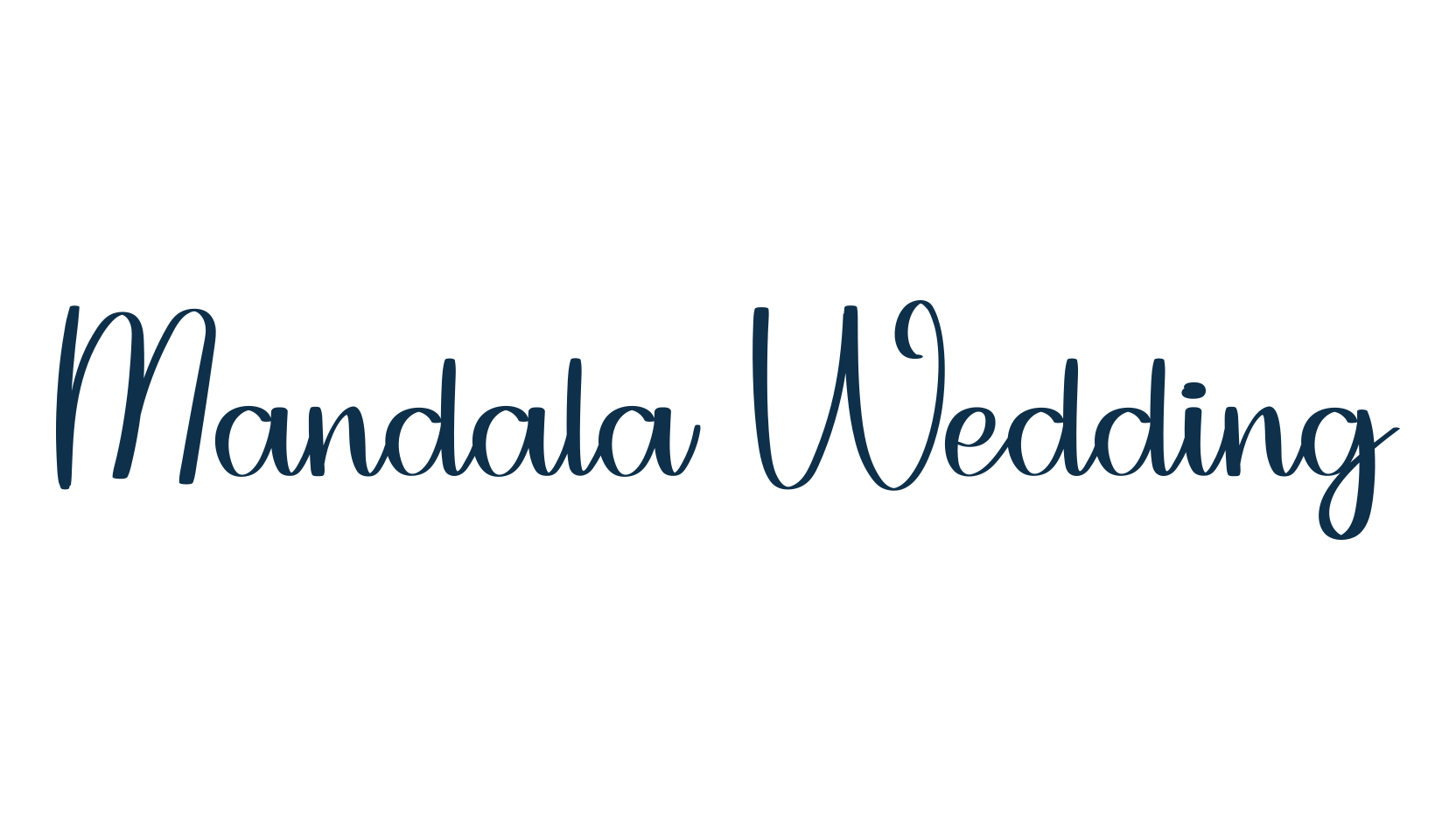 Mandala Wedding, handwriting font preview