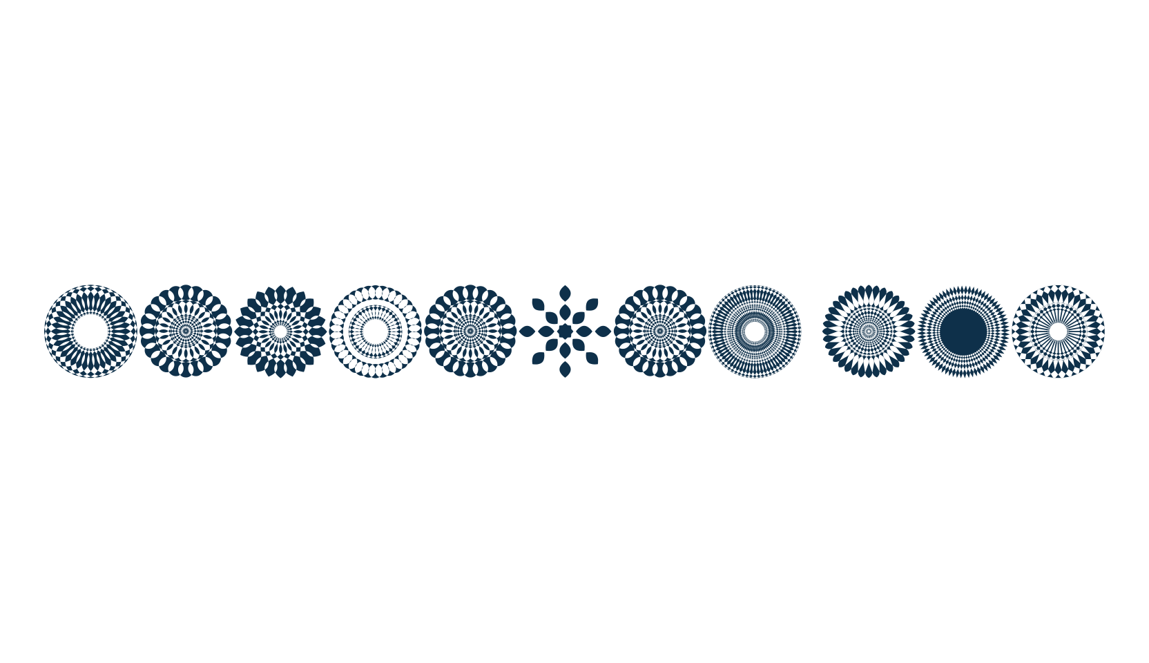 Mandalas Pro, fancy decorative font preview