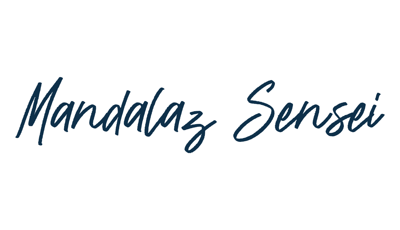 Mandalaz Sensei, script handwritten fancy decorative calligraphy font preview