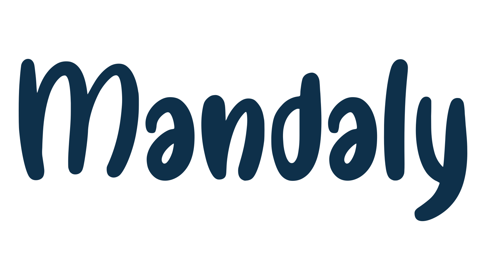 Mandaly, cartoon font preview