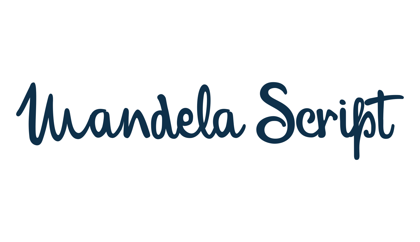 Mandela Script, script handwritten fancy decorative calligraphy font preview
