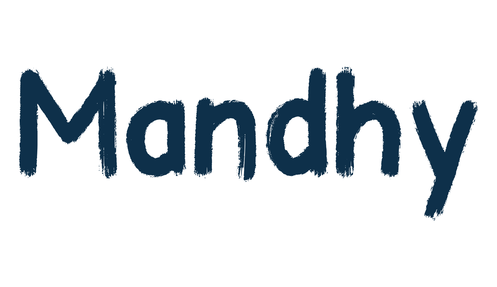 Mandhy, script brush fancy decorative calligraphy font preview