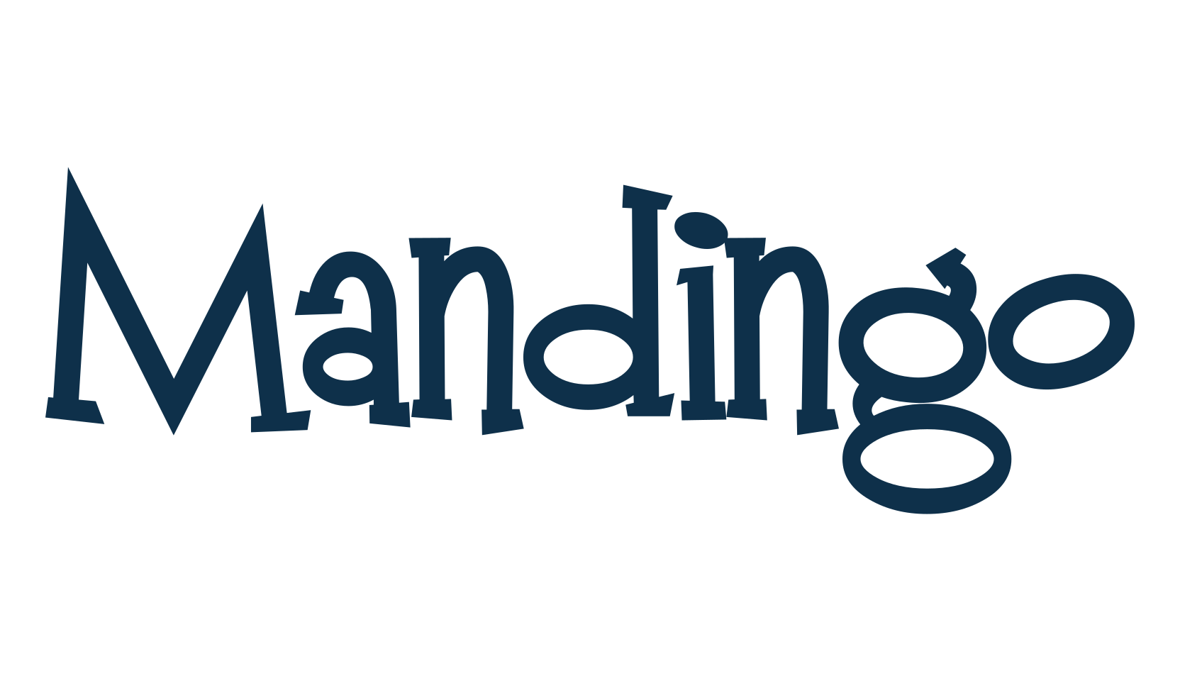 Mandingo, fancy cartoon decorative font preview