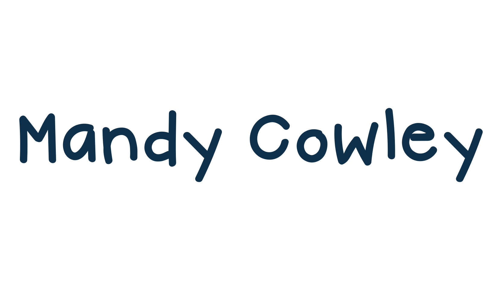 Mandy Cowley, script handwritten fancy decorative calligraphy font preview