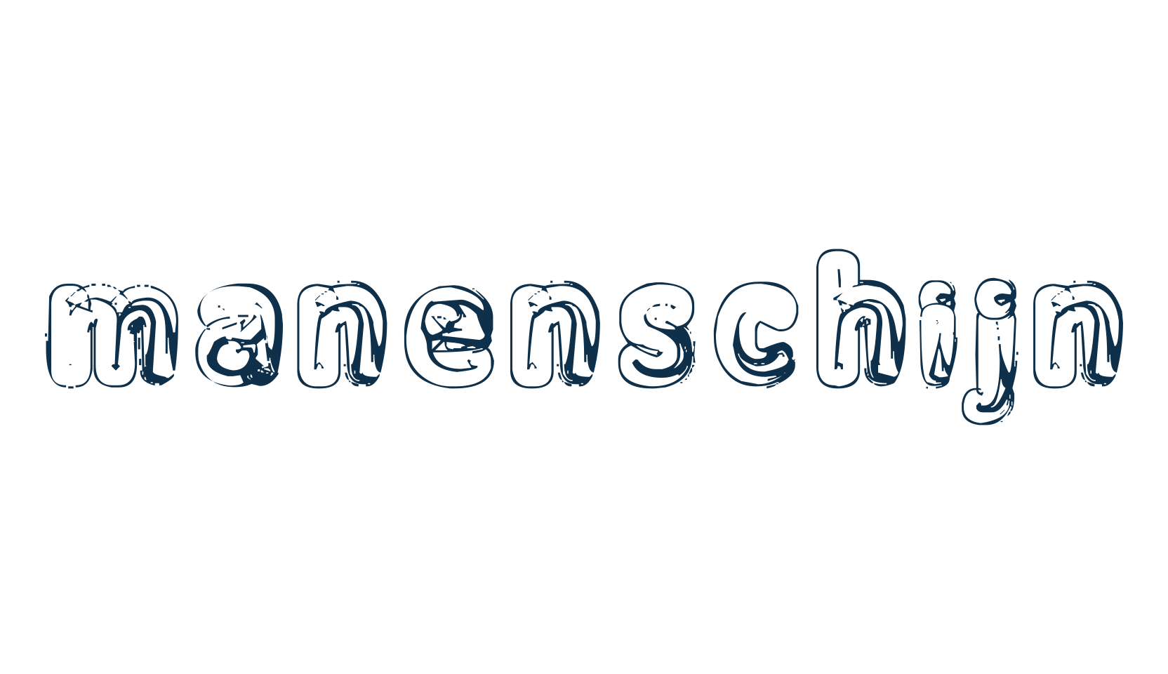 Manenschijn 02, fancy distorted decorative font preview