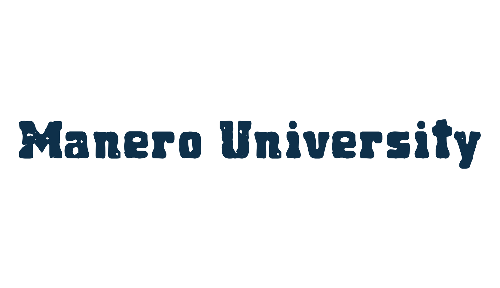 Manero University, fancy eroded decorative font preview