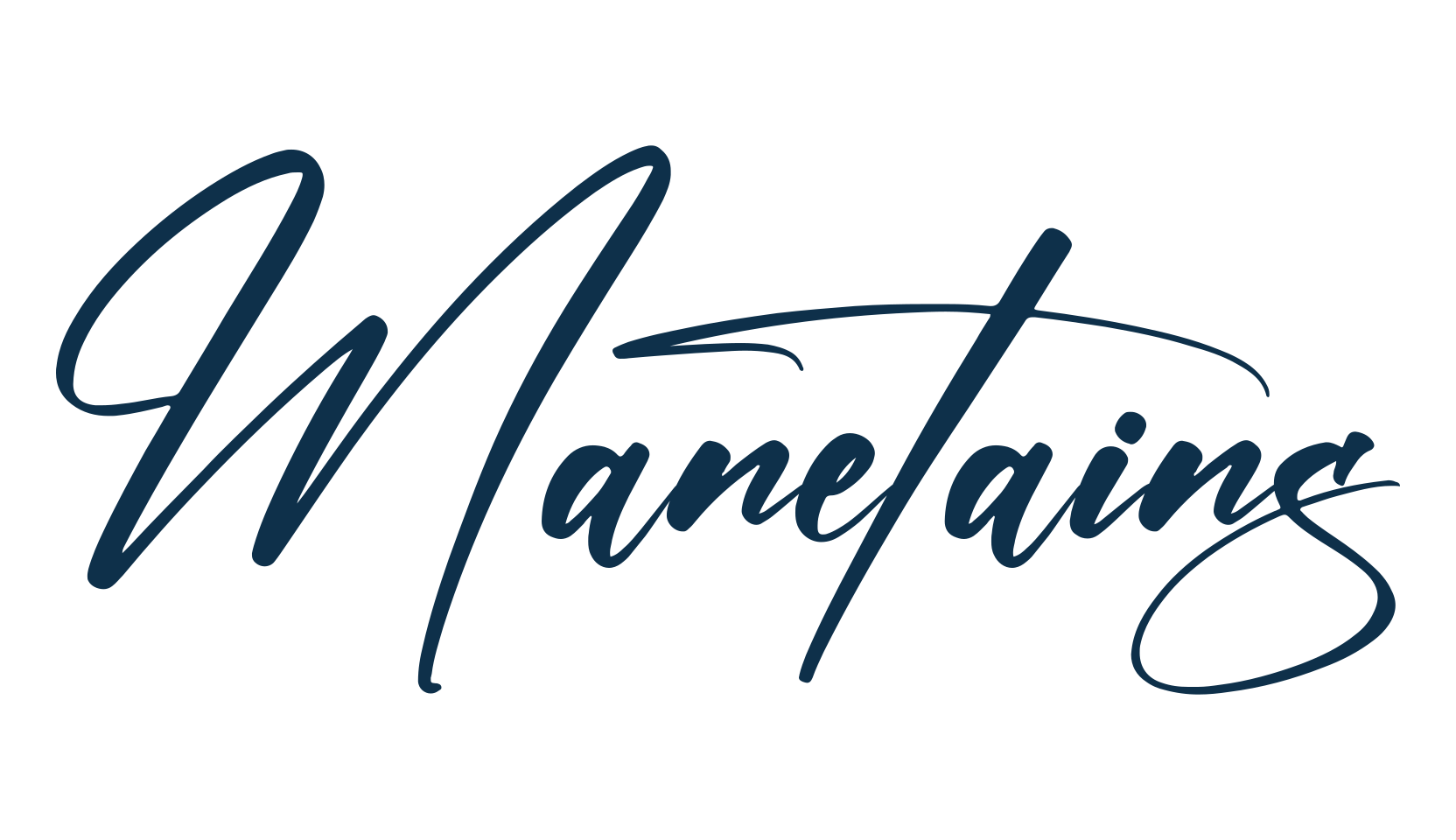 Manetains, handwriting font preview