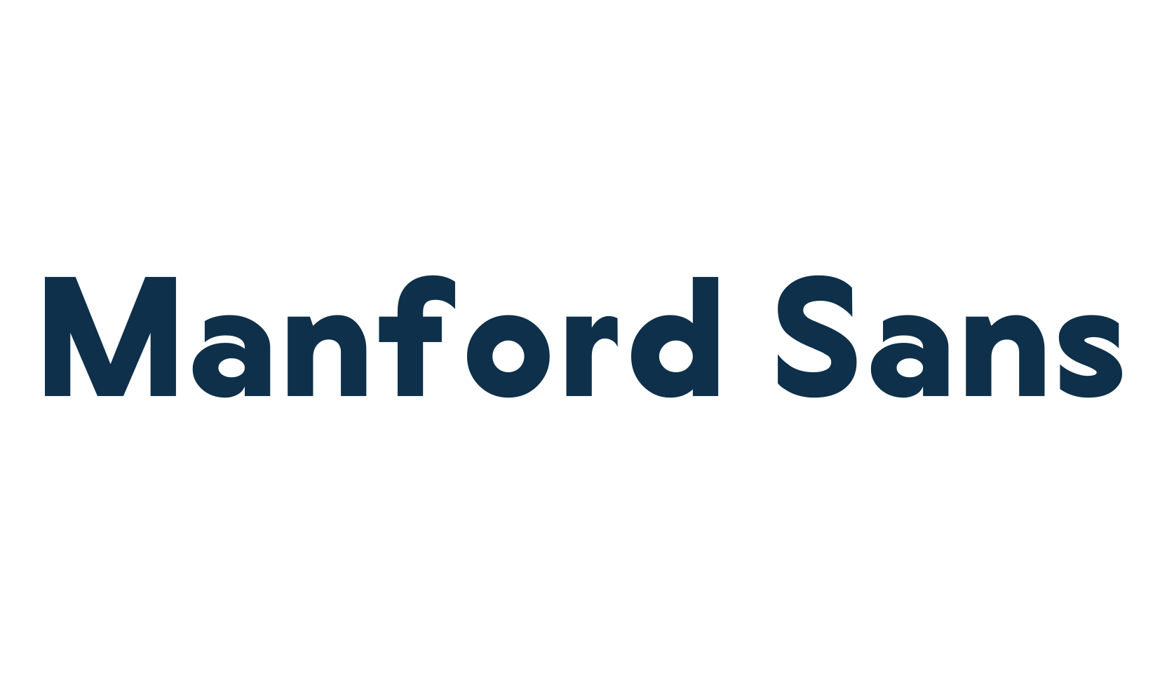 Manford Sans, basic sans serif font preview