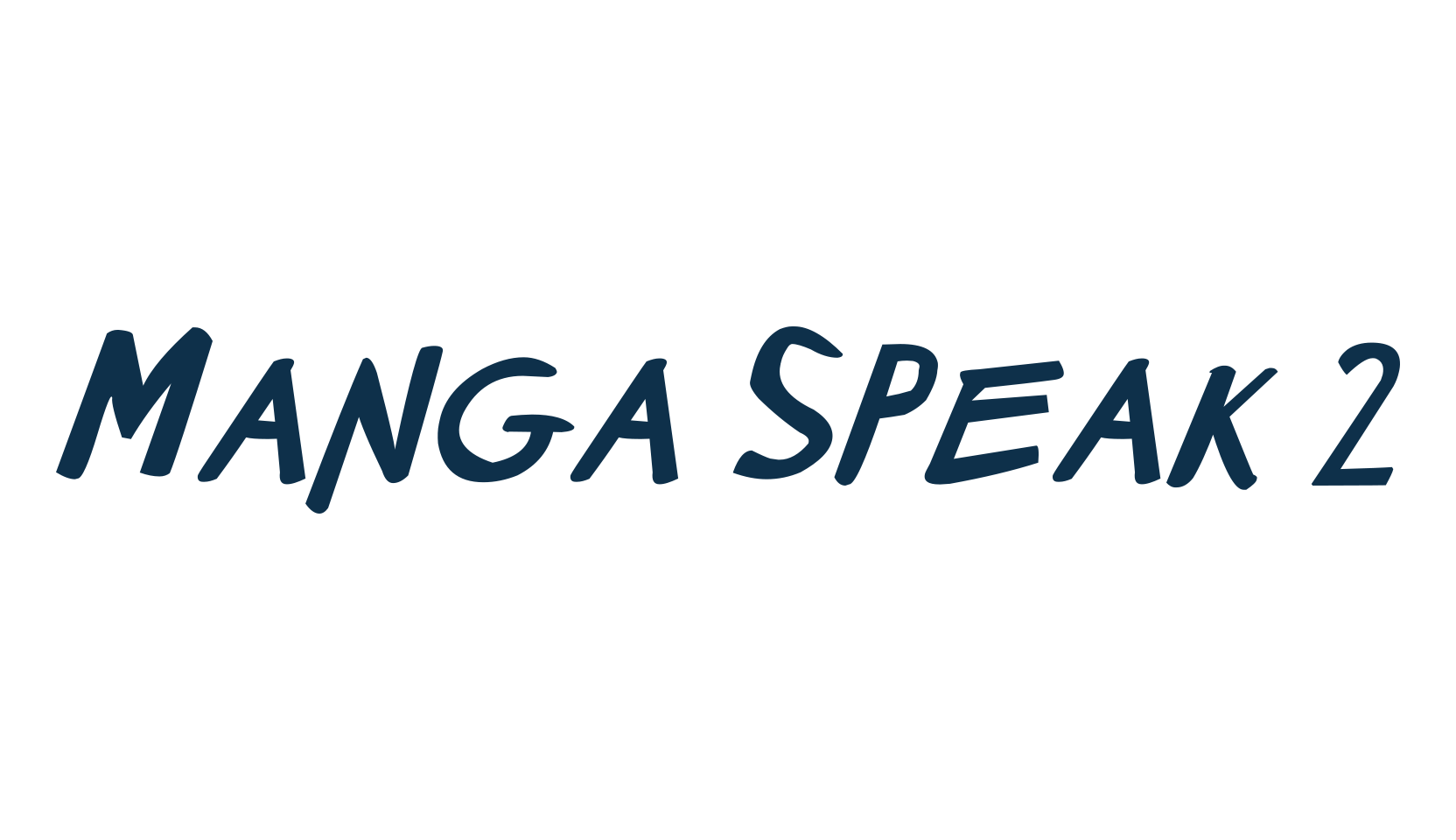 Manga Speak 2, fancy cartoon decorative comic font preview