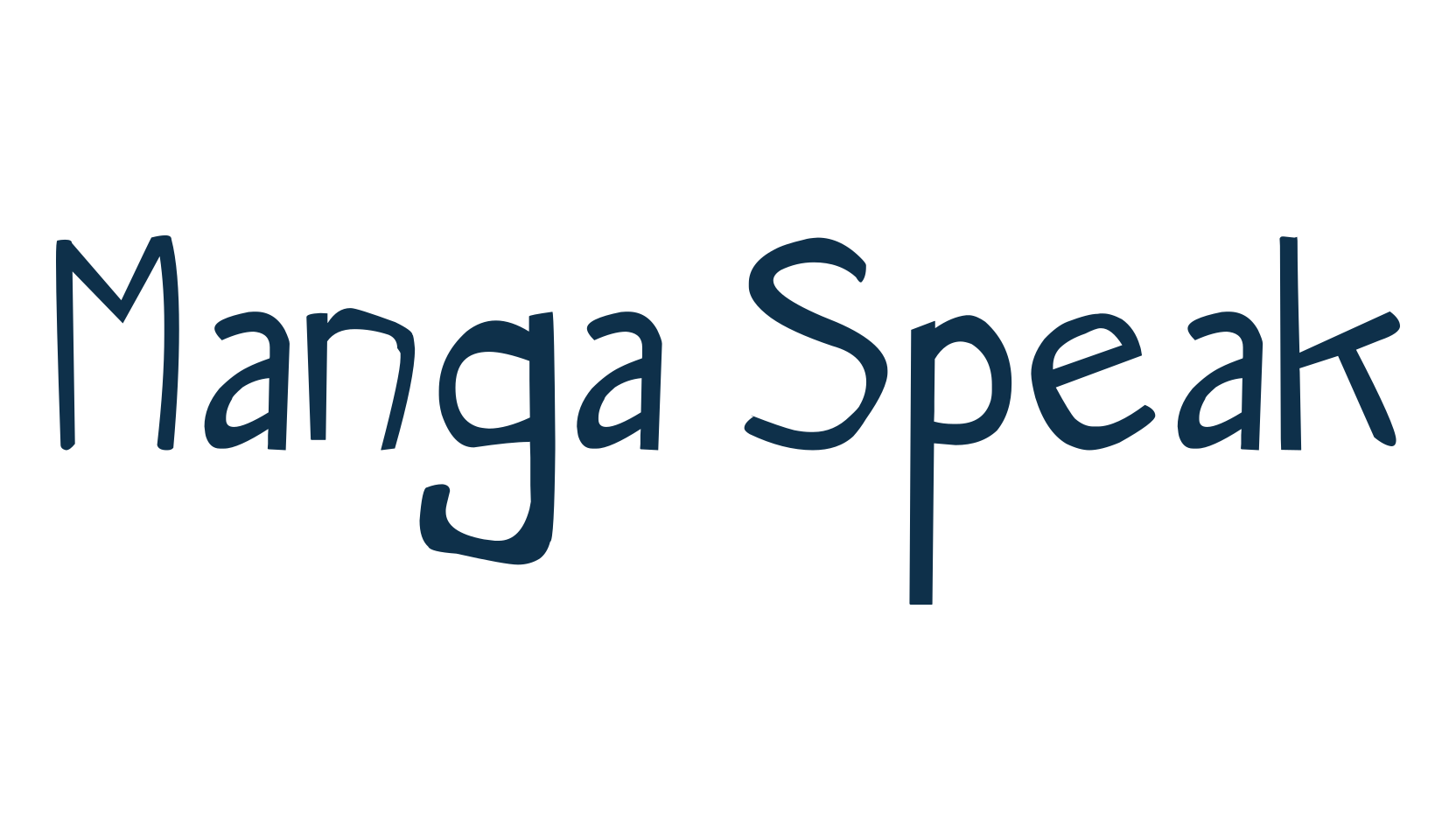 Manga Speak, fancy cartoon decorative comic font preview
