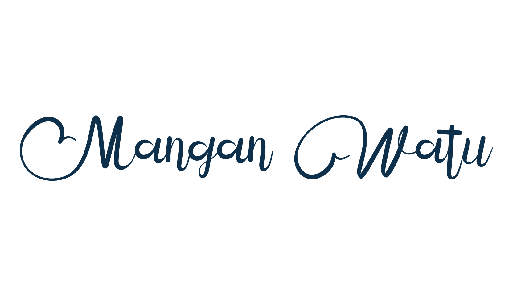 Mangan Watu, fancy decorative font preview
