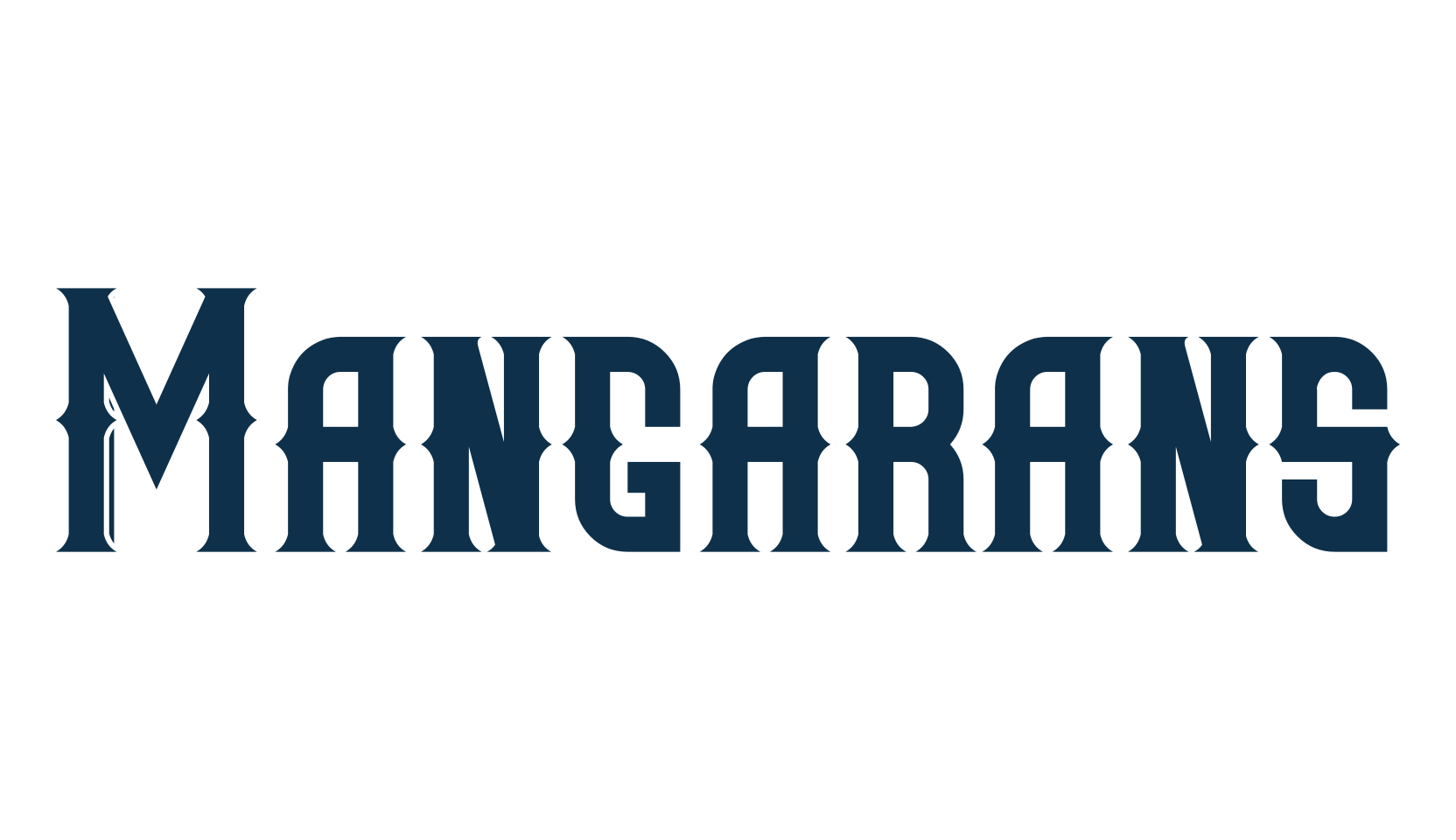Mangarans, gothic modern font preview
