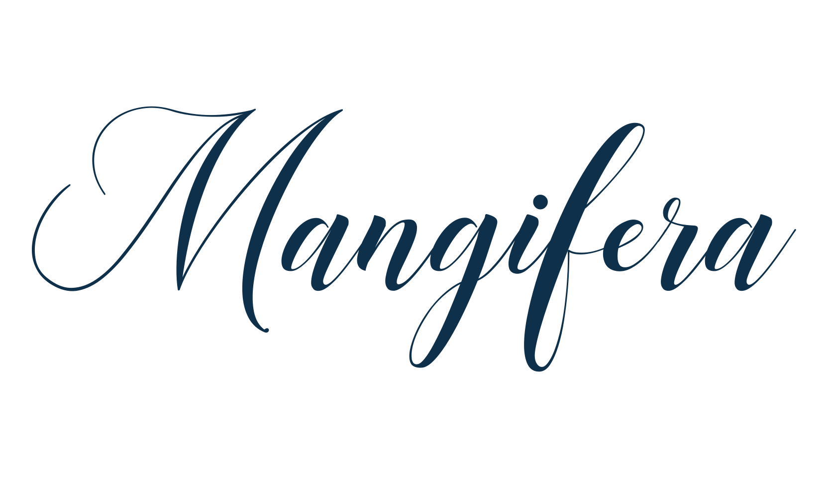 Mangifera, script calligraphy fancy decorative font preview