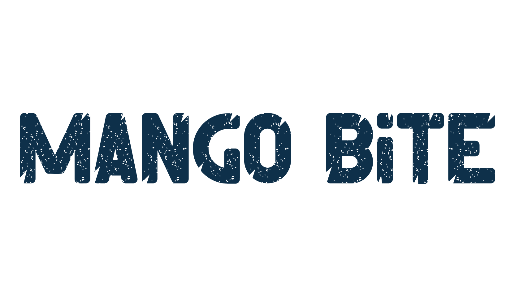 Mango Bite, eroded font preview