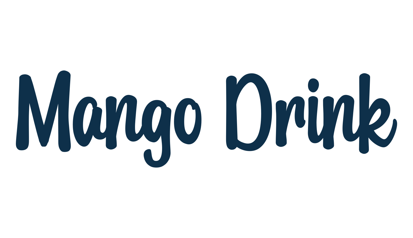 Mango Drink, fancy various decorative script calligraphy font preview