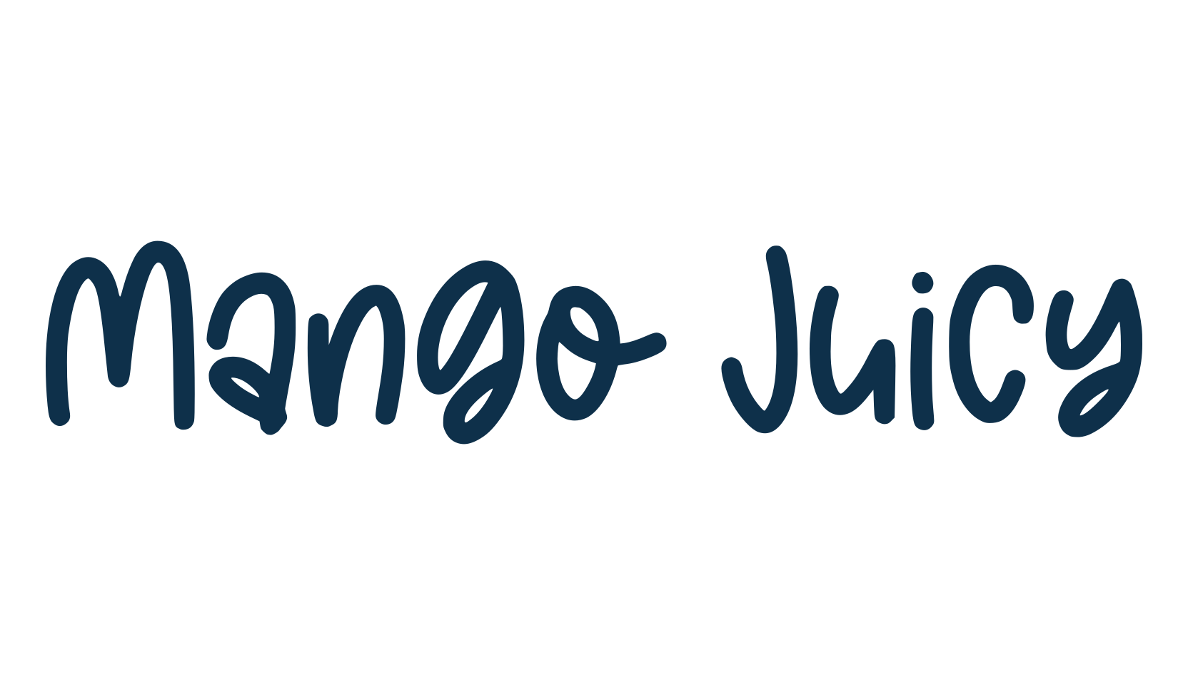 Mango Juicy, handwriting font preview