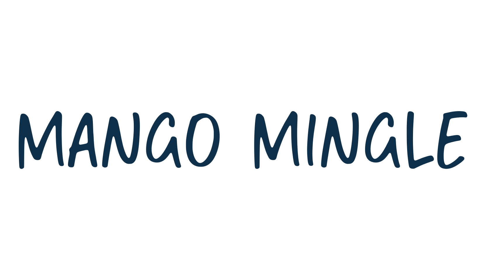 Mango Mingle, handwriting font preview