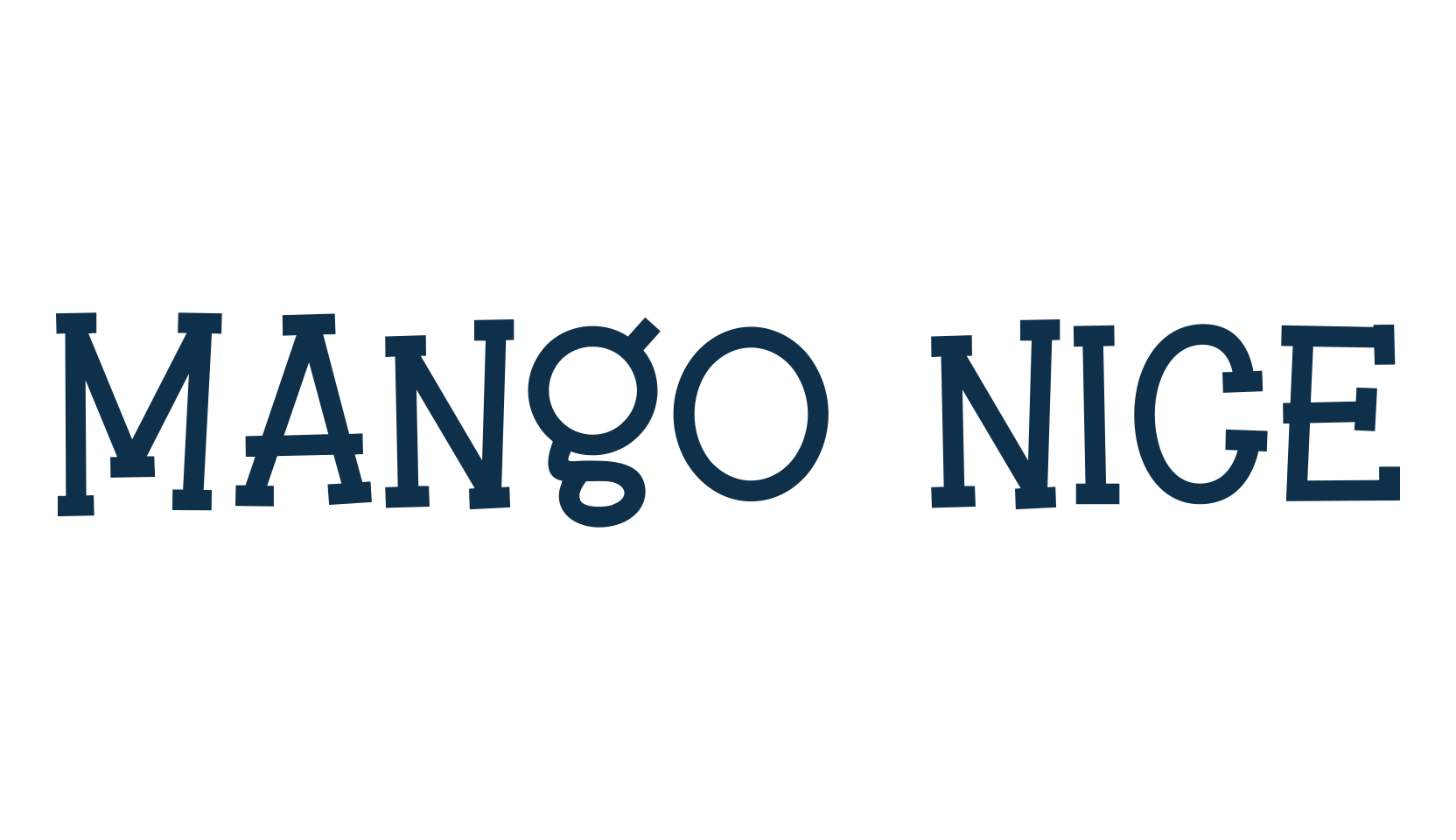 Mango Nice, fancy cartoon decorative font preview