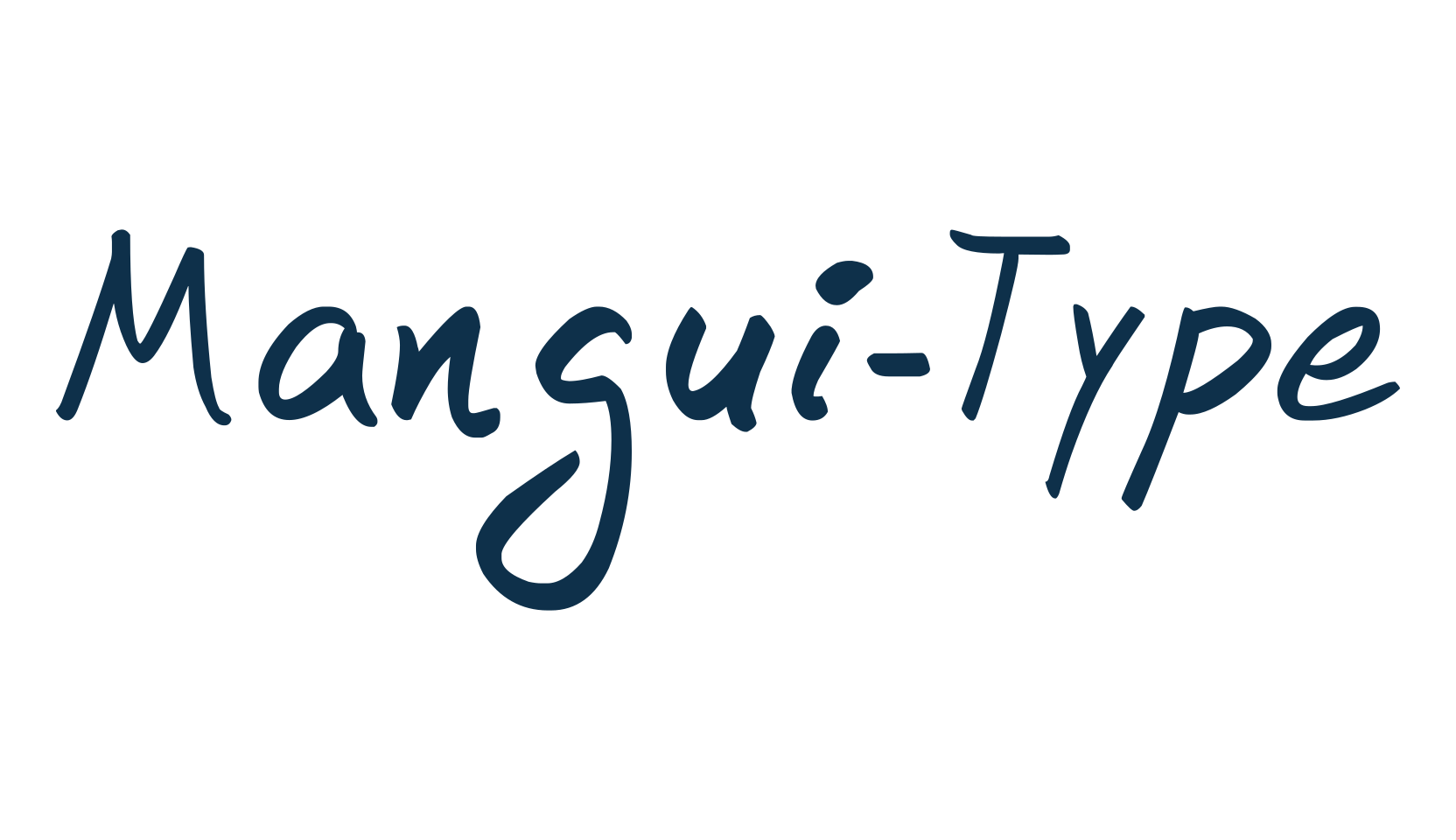 Mangui-Type, script handwritten fancy decorative calligraphy font preview