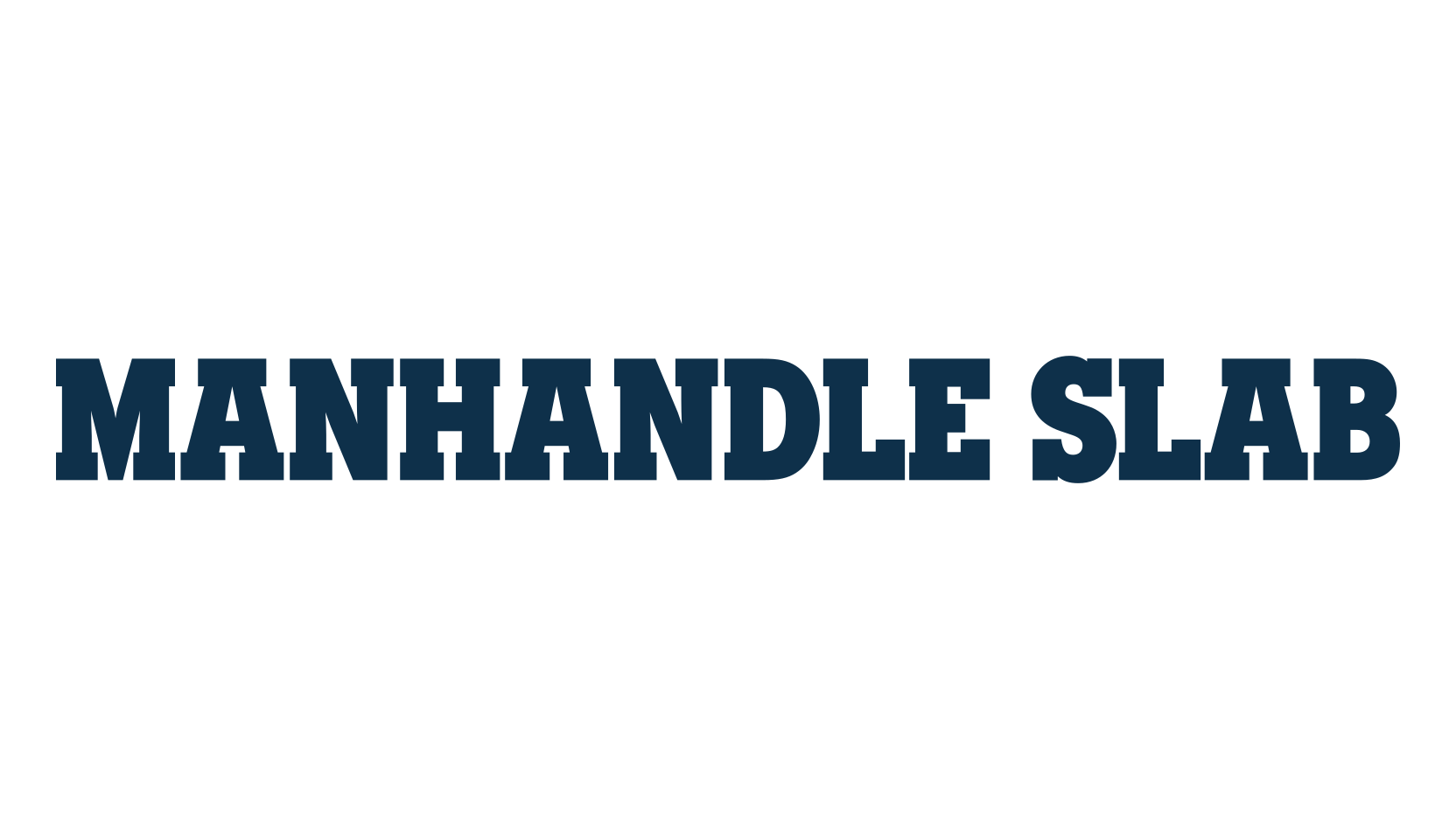 Manhandle Slab, basic serif font preview