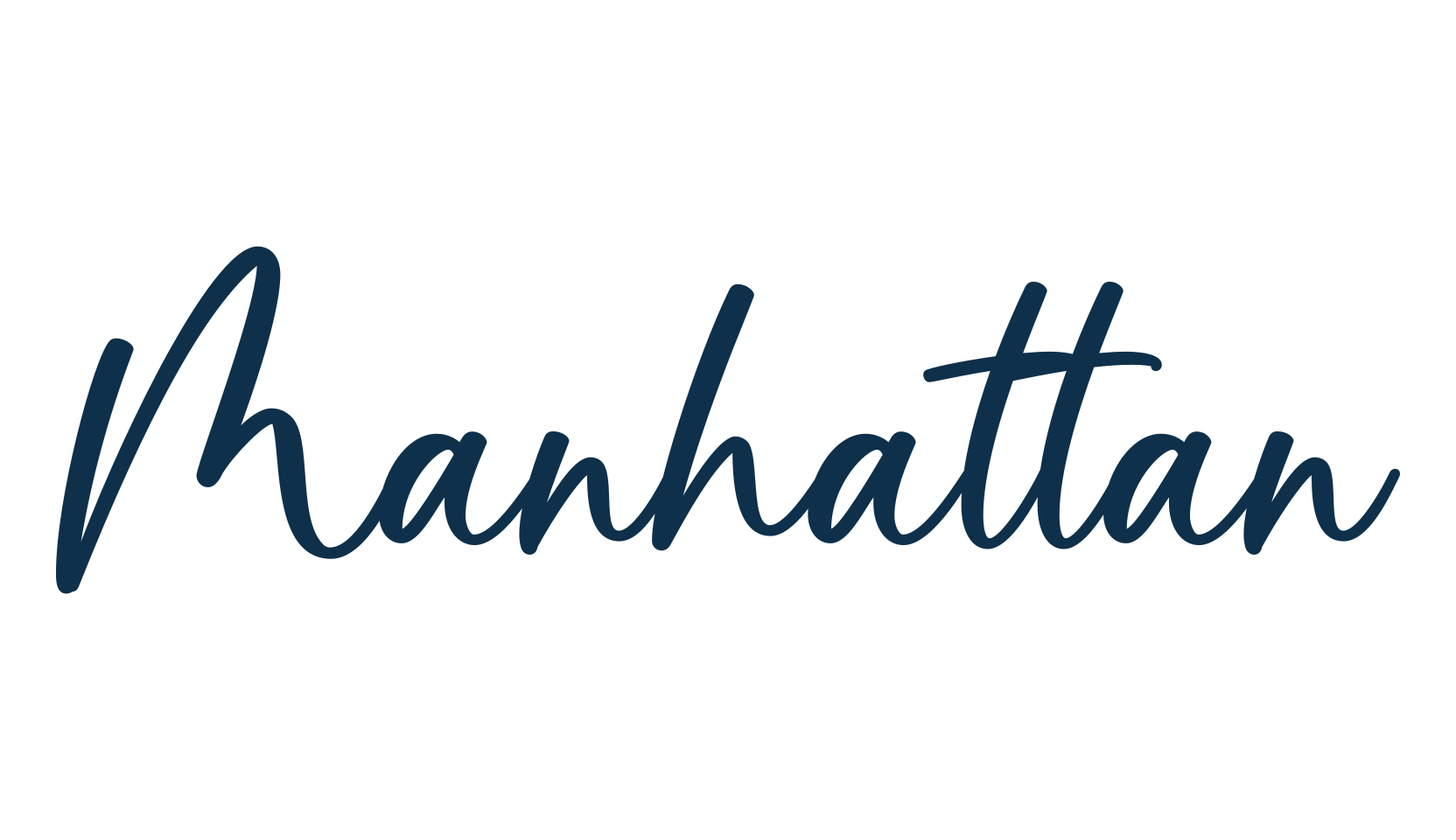 Manhattan (manhattan-4), script handwritten fancy decorative calligraphy font preview