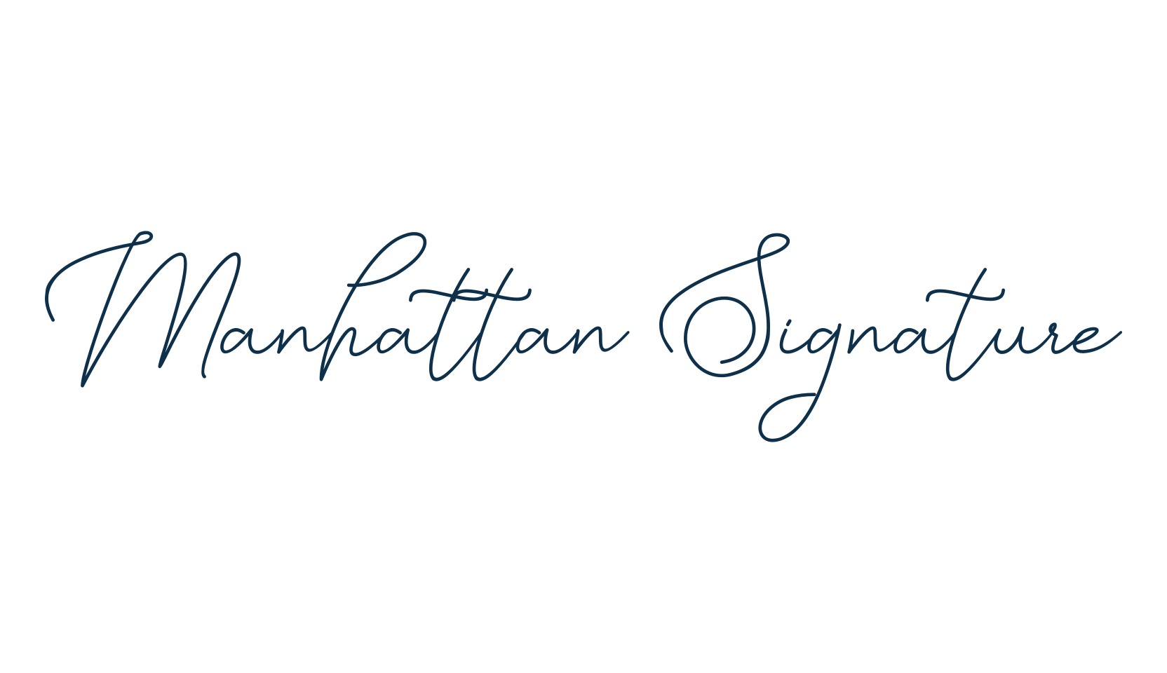 Manhattan Signature (manhattan-signature), script handwritten fancy decorative calligraphy font preview