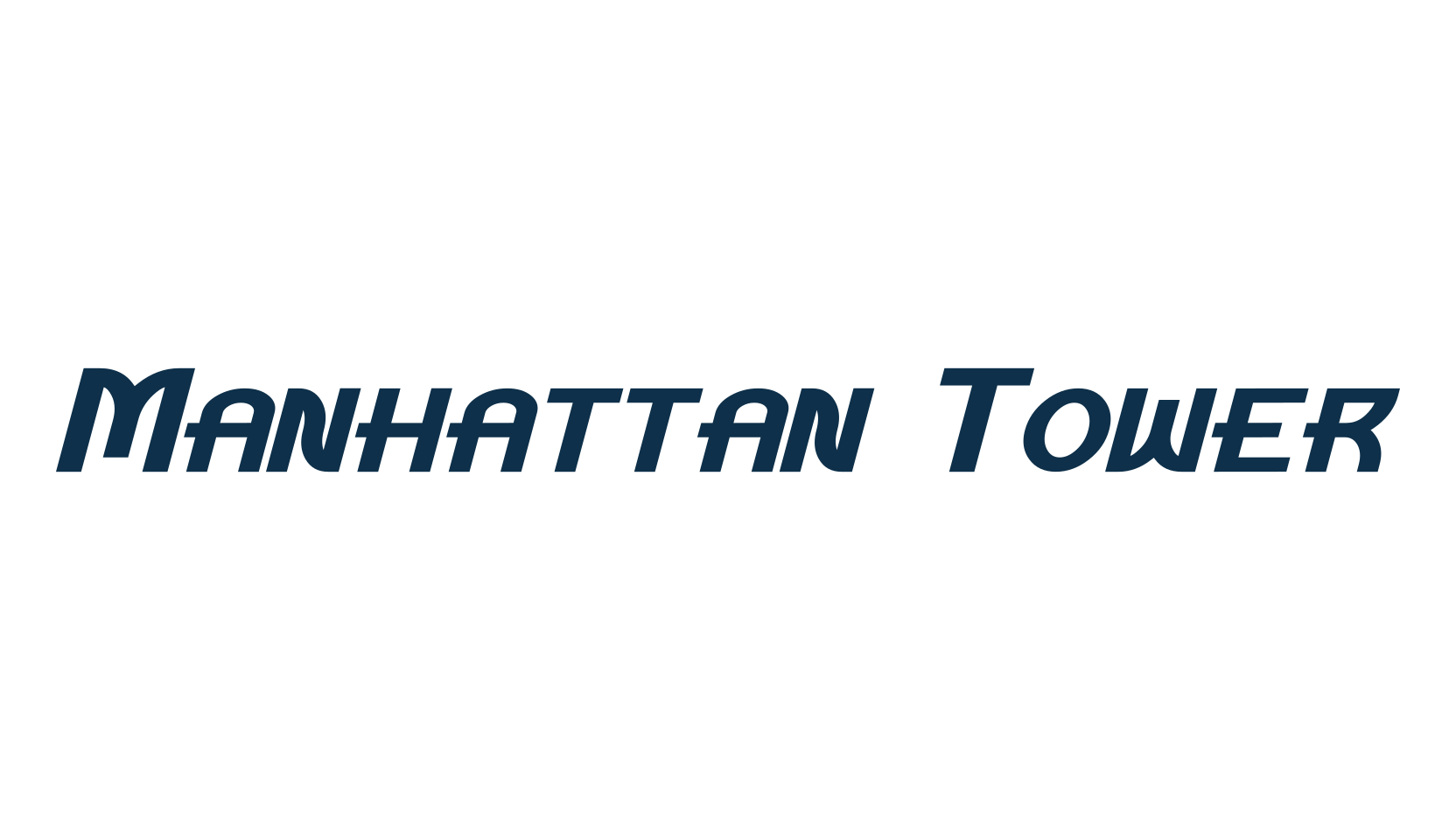 Manhattan Tower, retro font preview