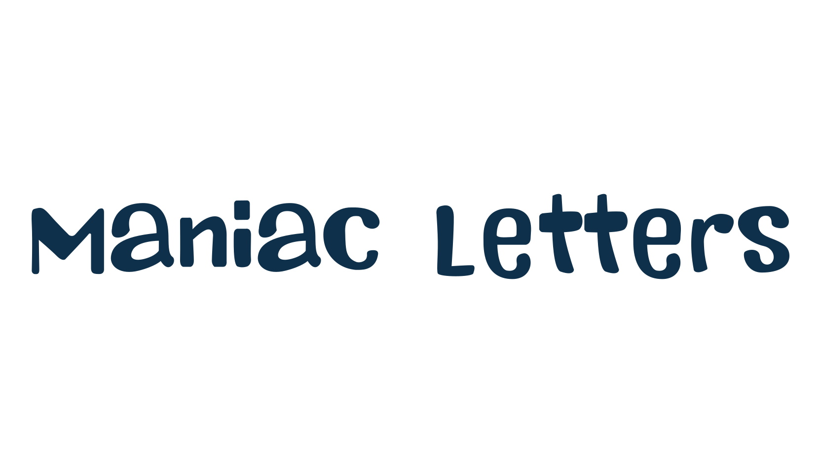 Maniac Letters, display market font preview