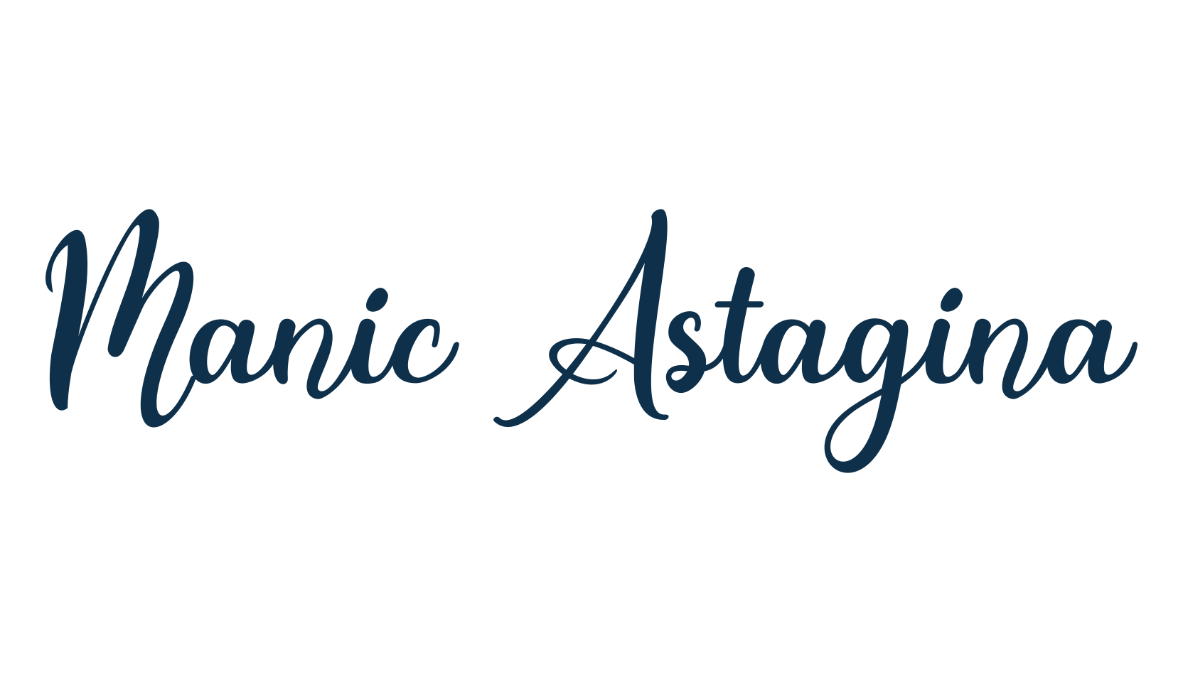 Manic Astagina, display market font preview