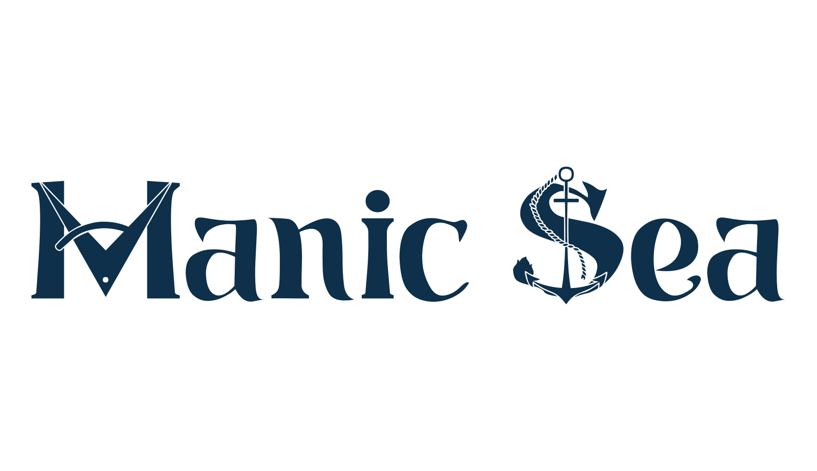 Manic Sea, fancy decorative font preview