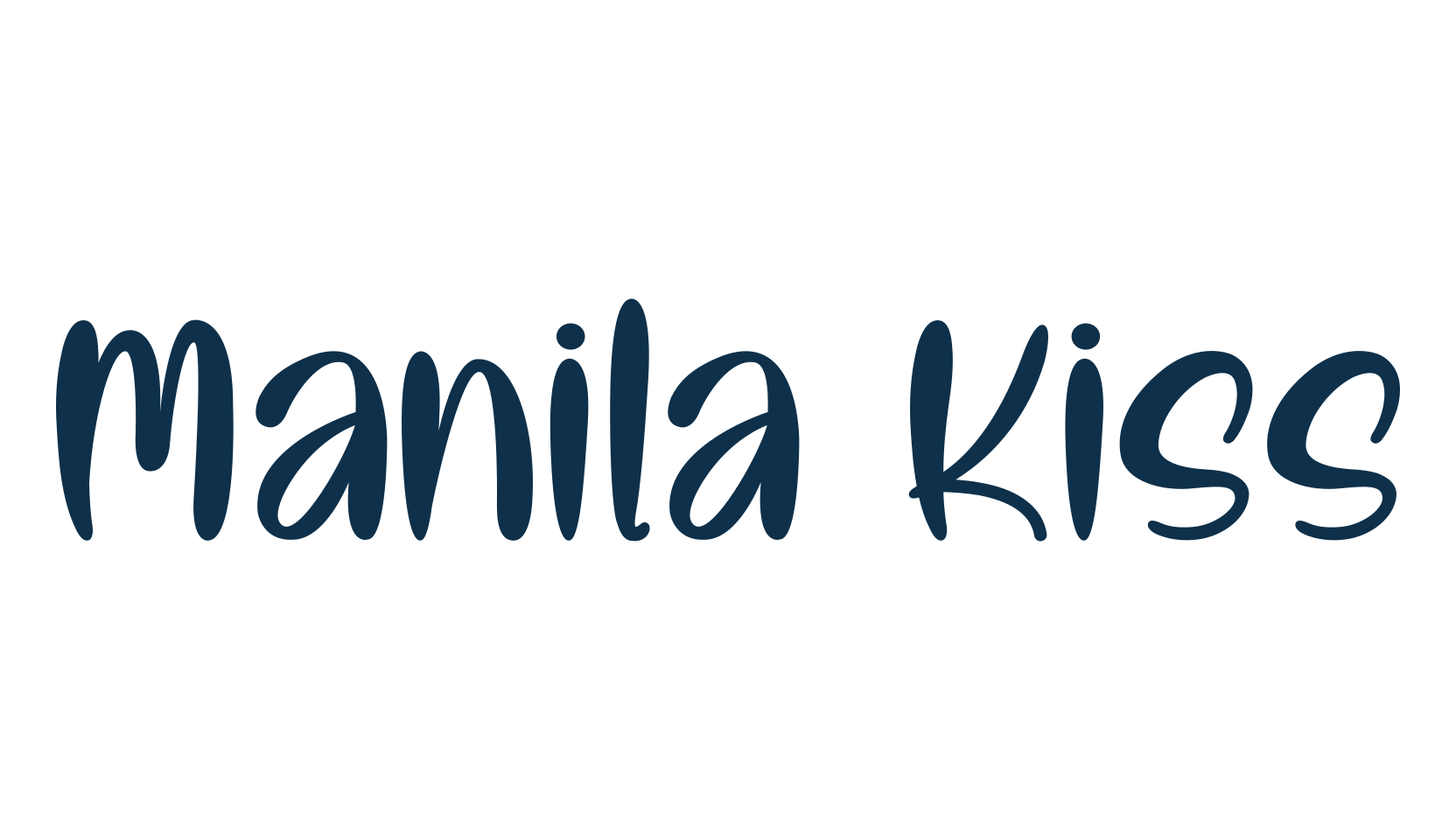 Manila Kiss, fancy decorative font preview
