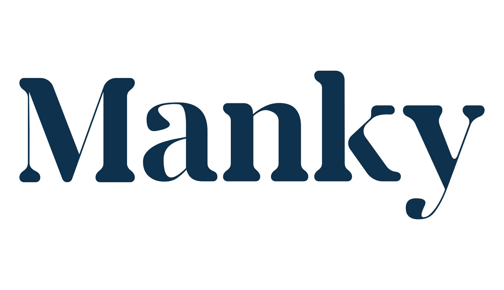 Manky, serif font preview