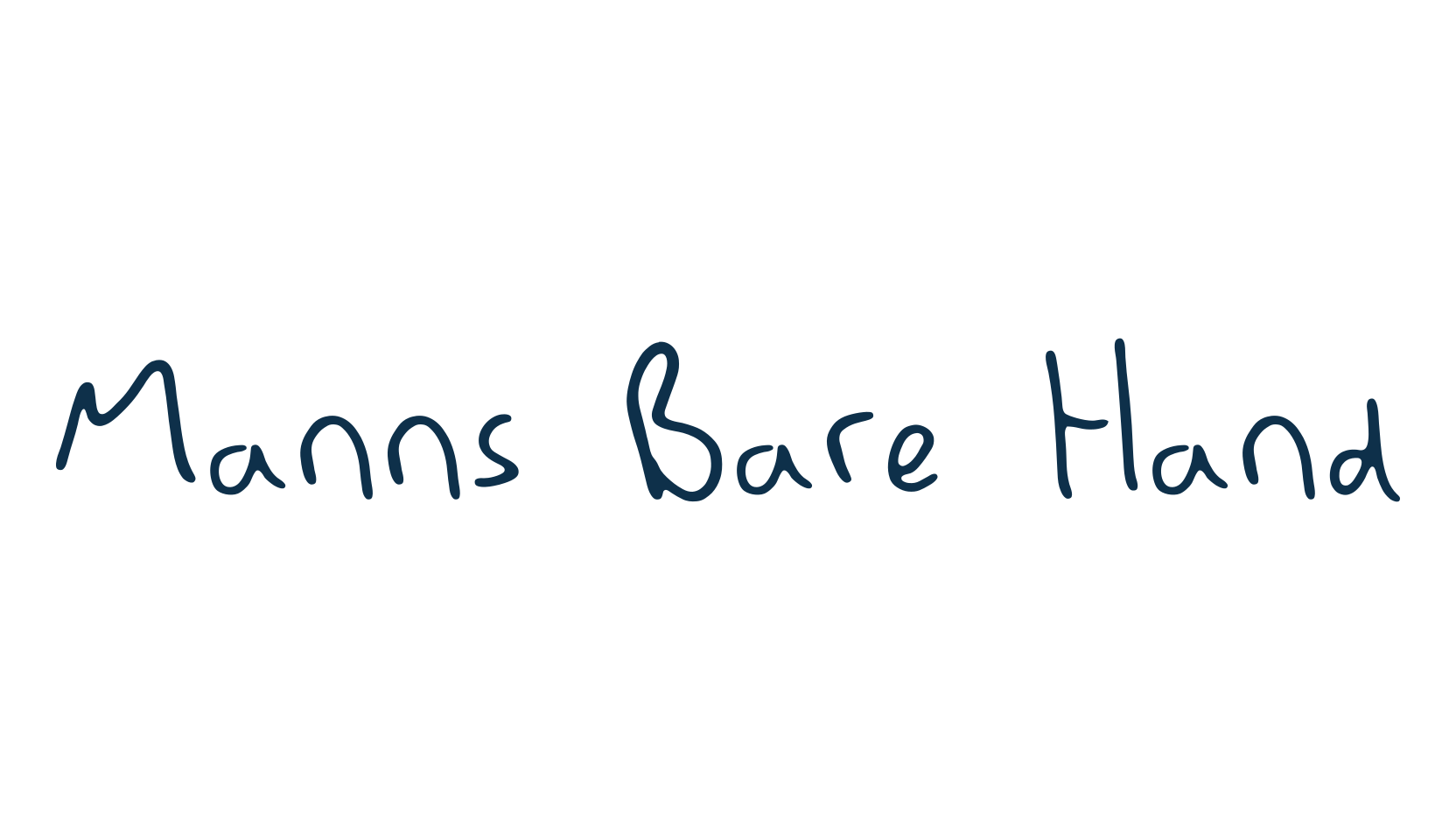Manns Bare Hand, script handwritten fancy decorative calligraphy font preview