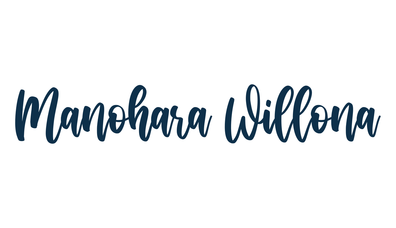 Manohara Willona, fancy decorative font preview