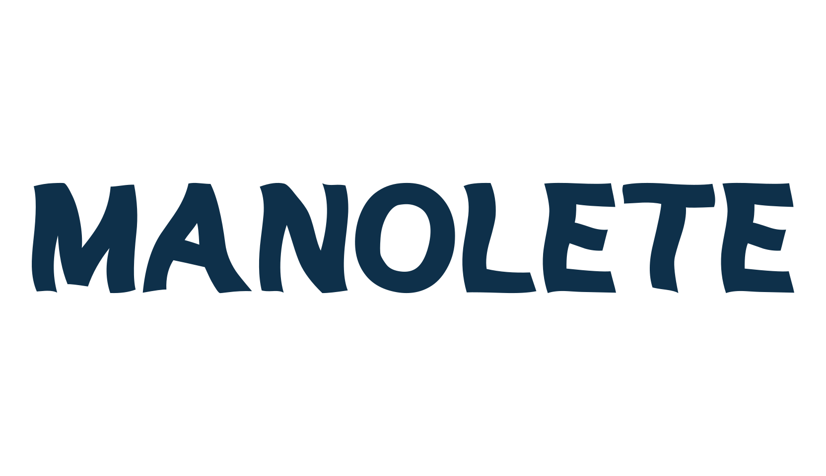 Manolete, fancy distorted decorative font preview
