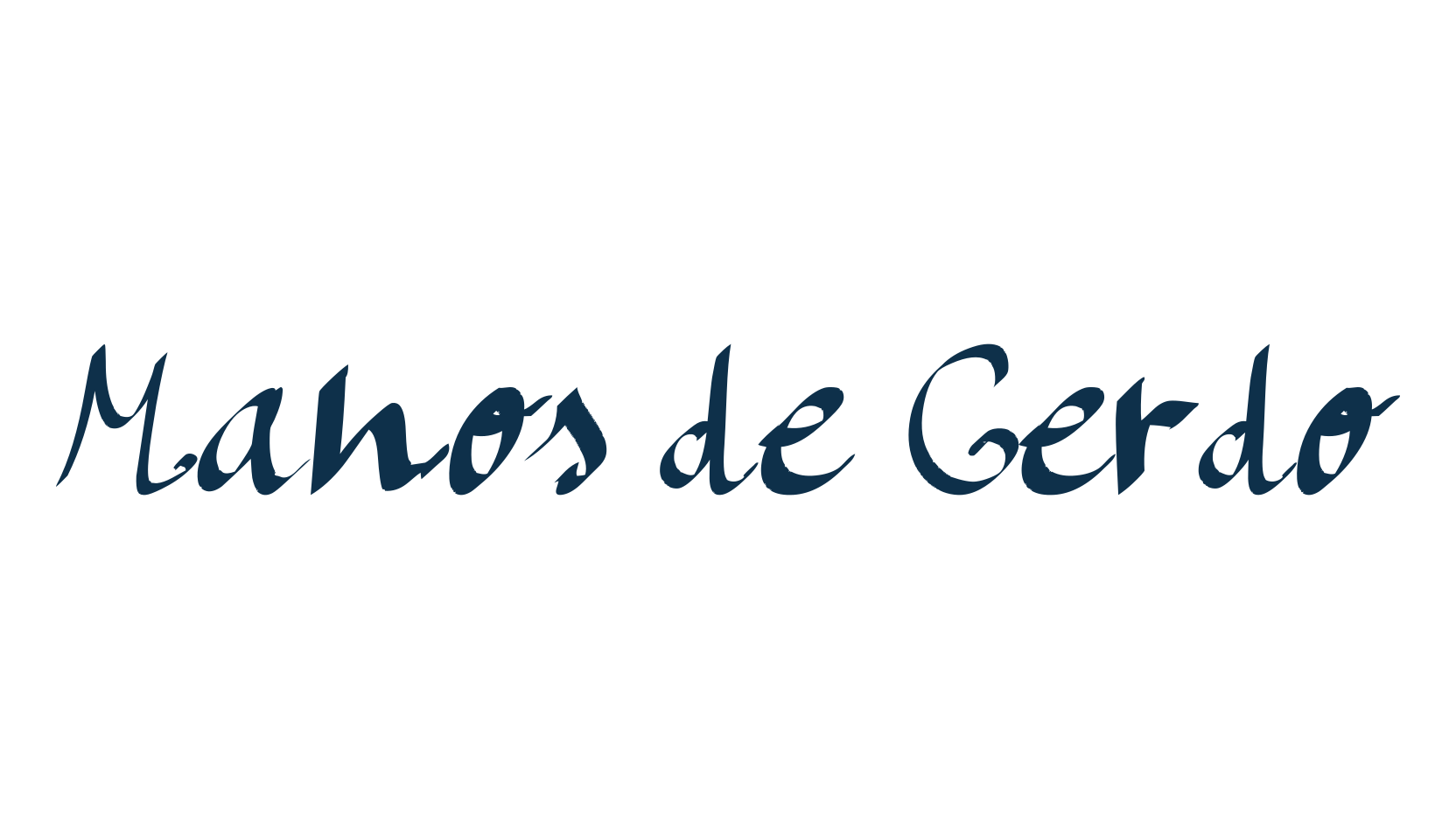 Manos de Cerdo, various font preview
