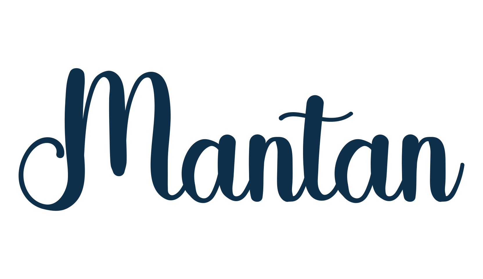 Mantan, fancy decorative font preview
