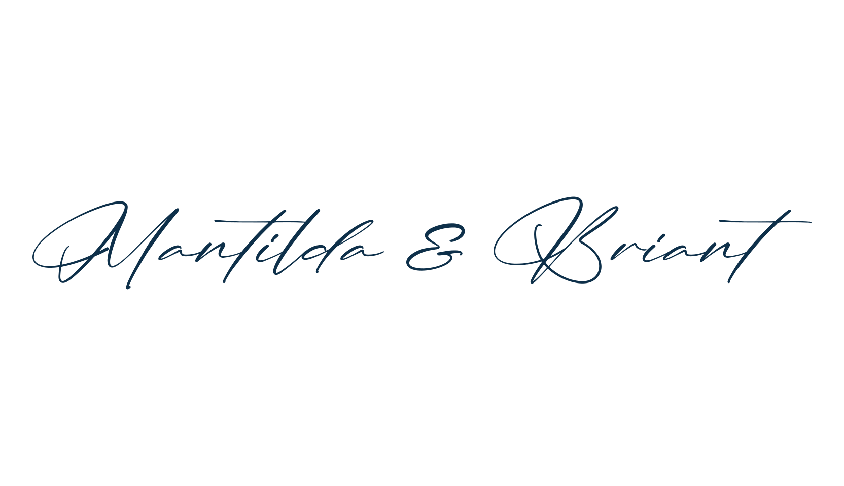 Mantilda & Briant, script handwritten fancy decorative calligraphy font preview
