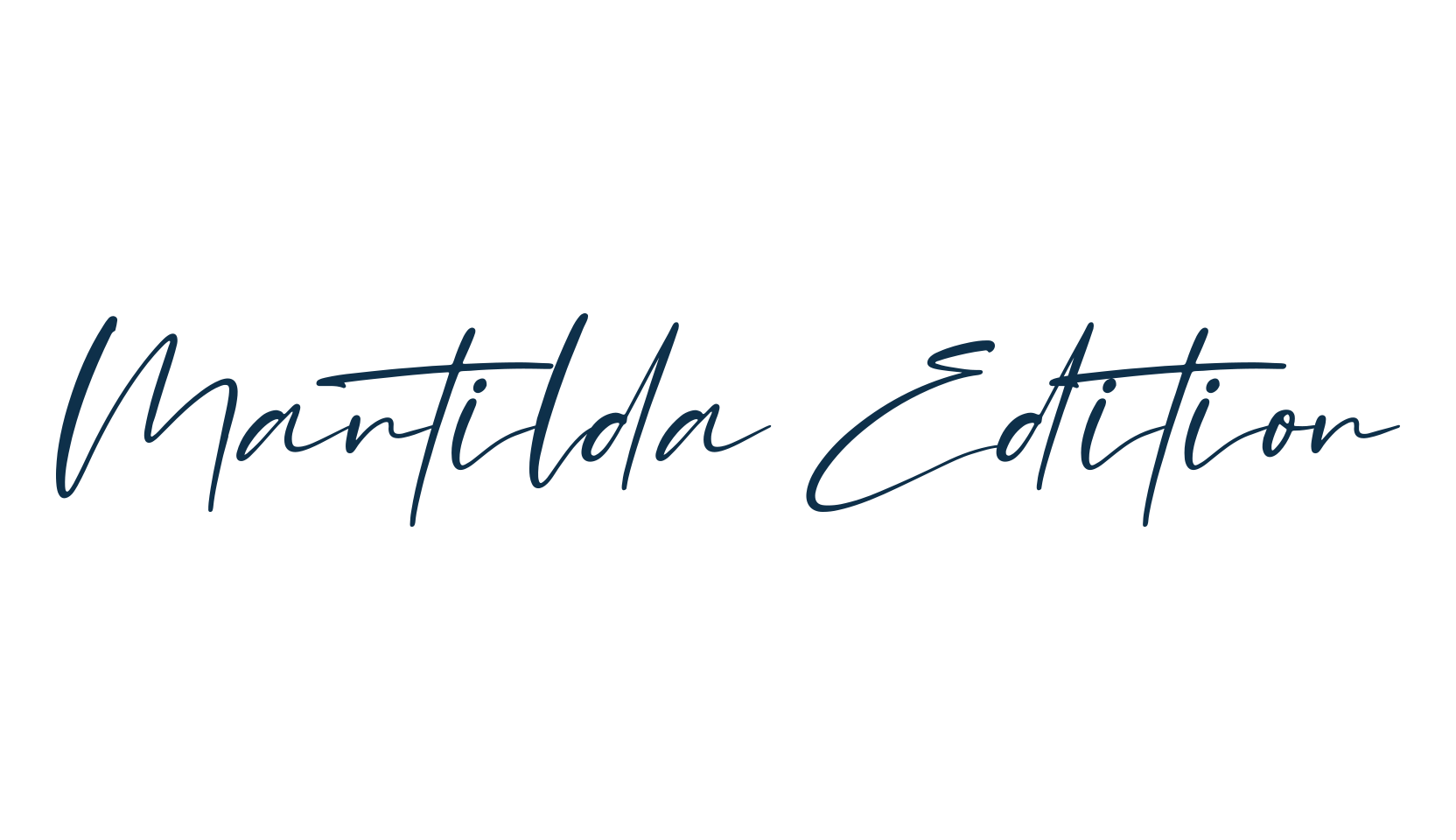 Mantilda Edition, script handwritten fancy decorative calligraphy font preview