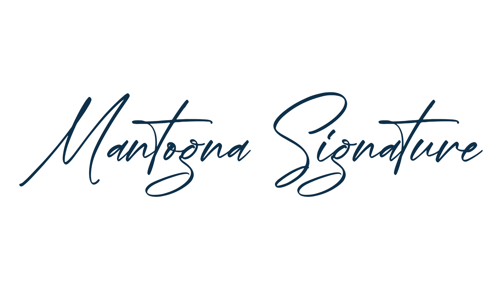 Mantogna Signature, script handwritten fancy decorative calligraphy font preview