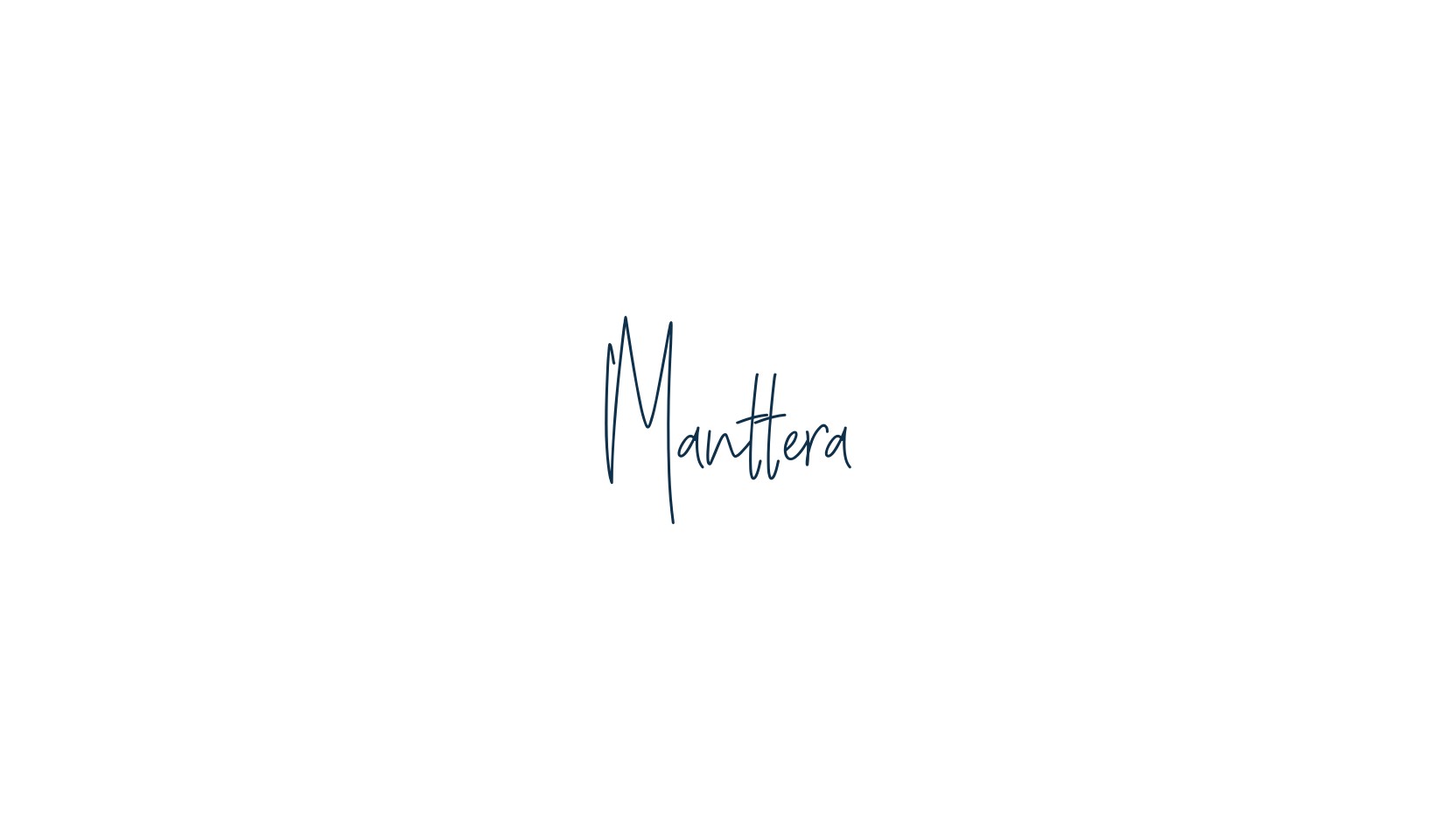 Manttera, handwriting font preview