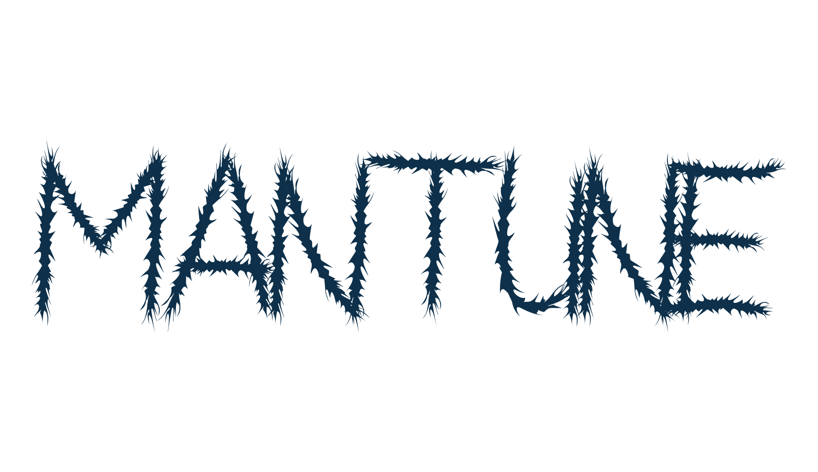 Mantune, holiday halloween fancy decorative horror font preview