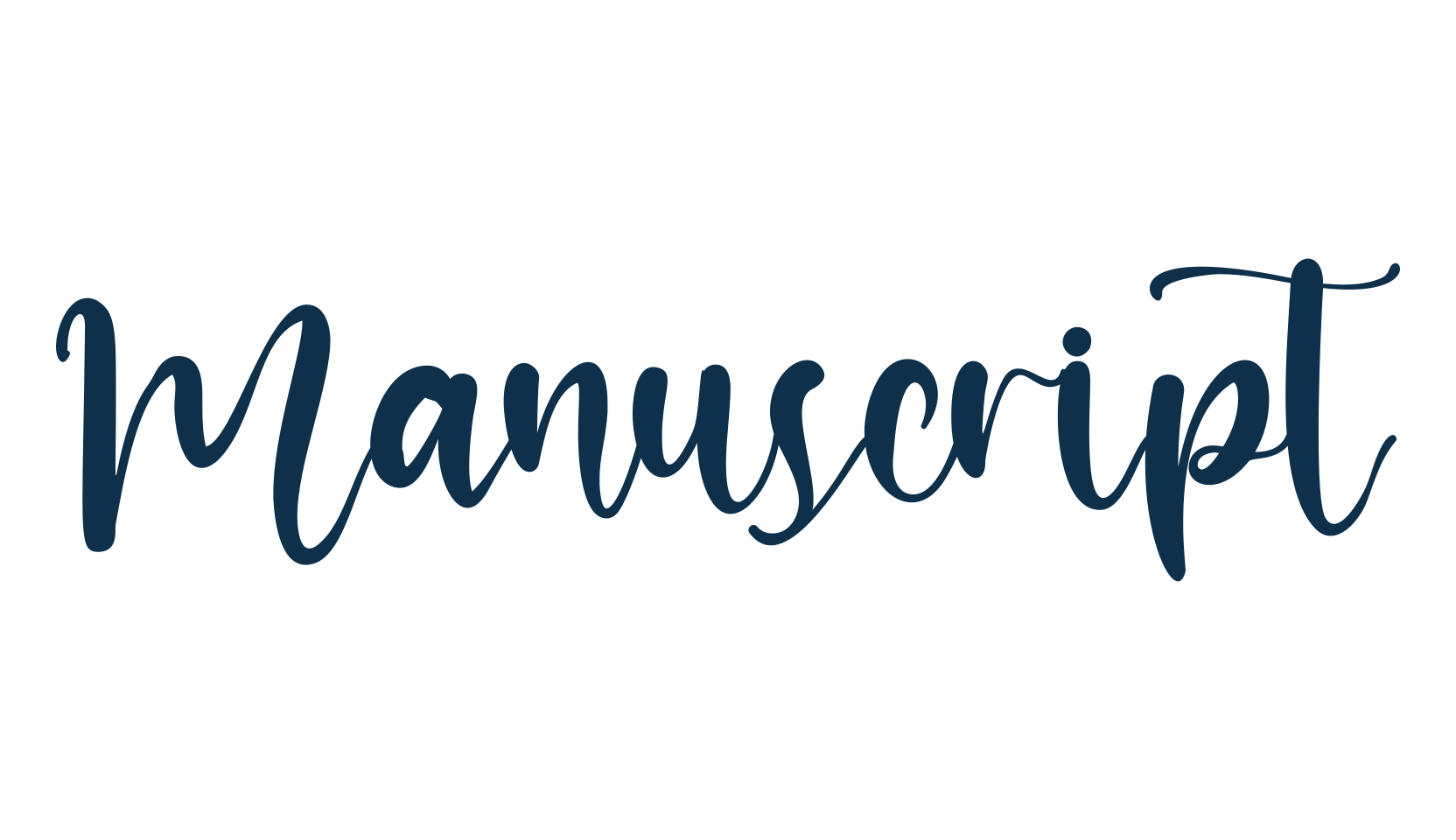 Manuscript, various font preview