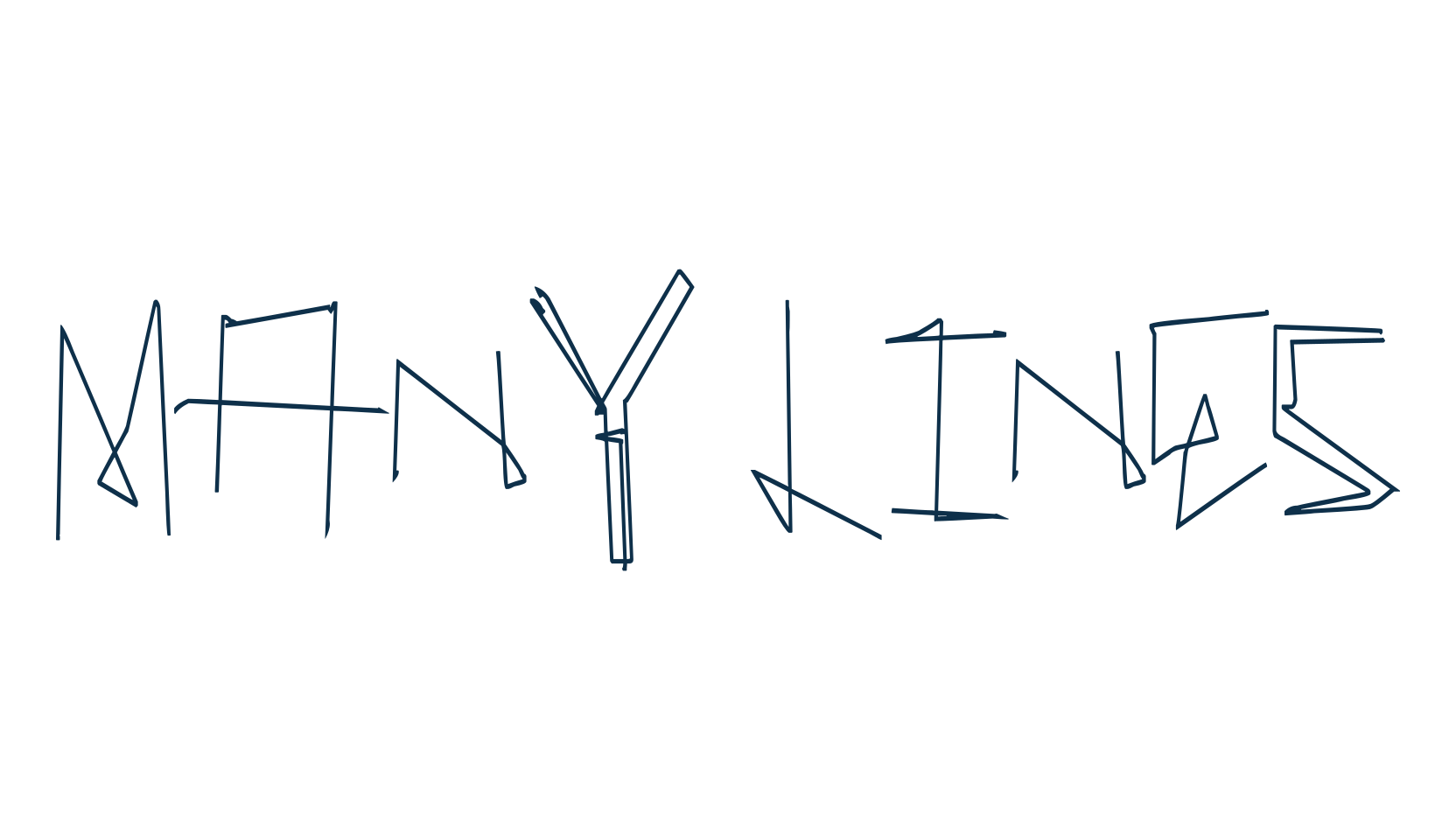 Many Lines, display market font preview