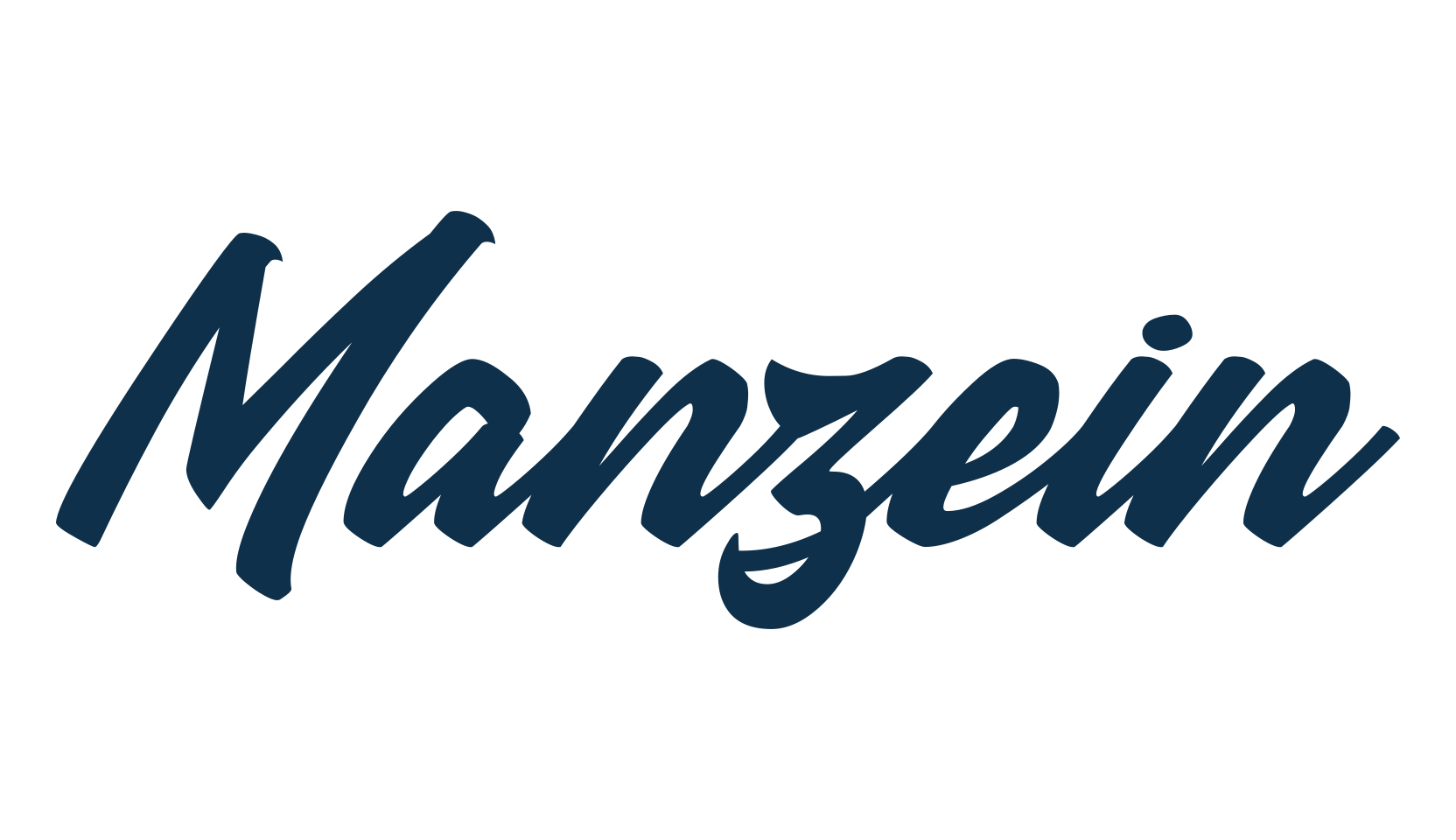 Manzein, handwriting font preview