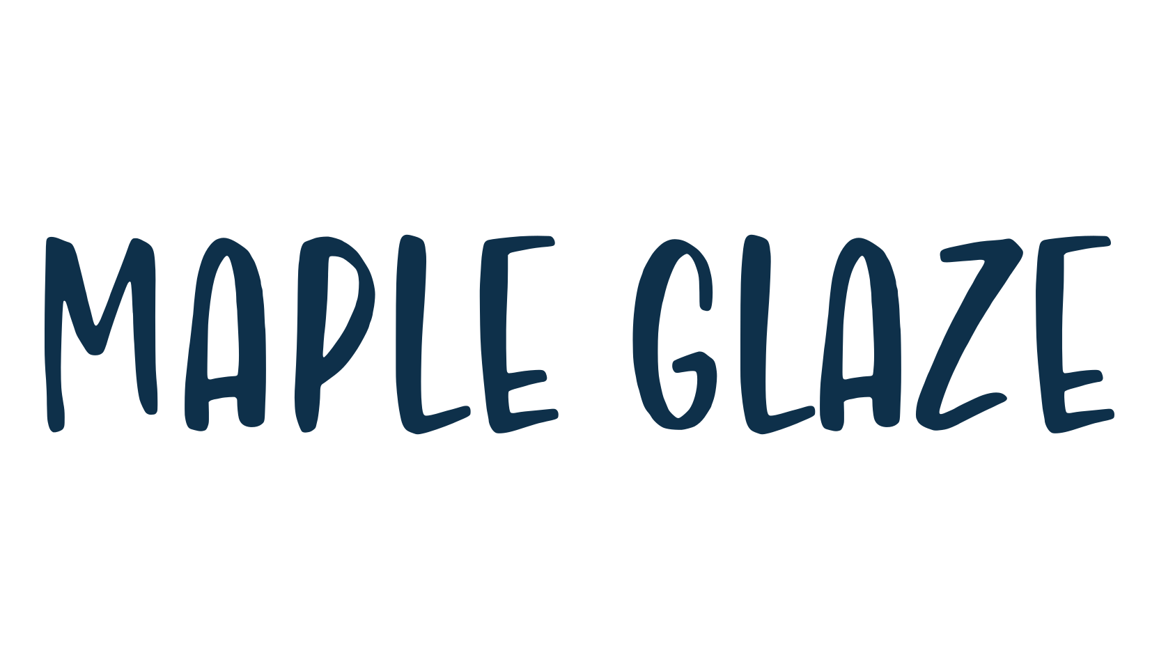 Maple Glaze, display market font preview