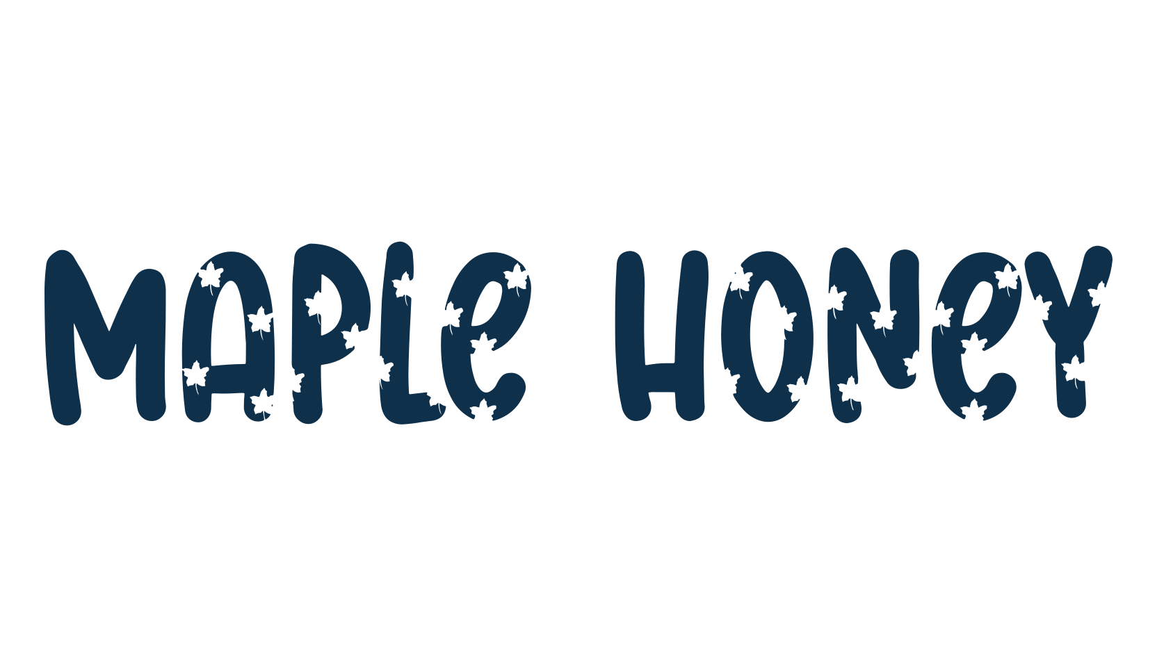 Maple Honey, fancy decorative font preview