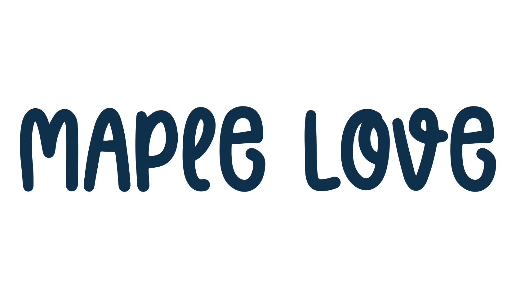 Maple Love, fancy various decorative script calligraphy font preview